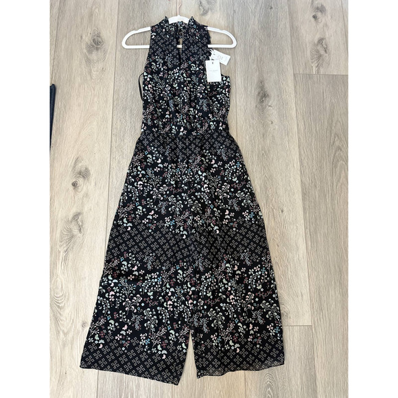 TED BAKER Marcila Hazel High Neck Wide Leg Jumpsuit In Black - Picture 6 of 15